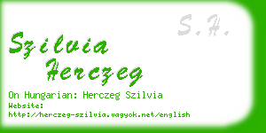 szilvia herczeg business card